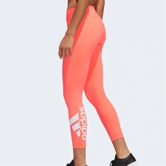 Adidas Aeroready Neon Capri Leggings - Picture 2 of 9